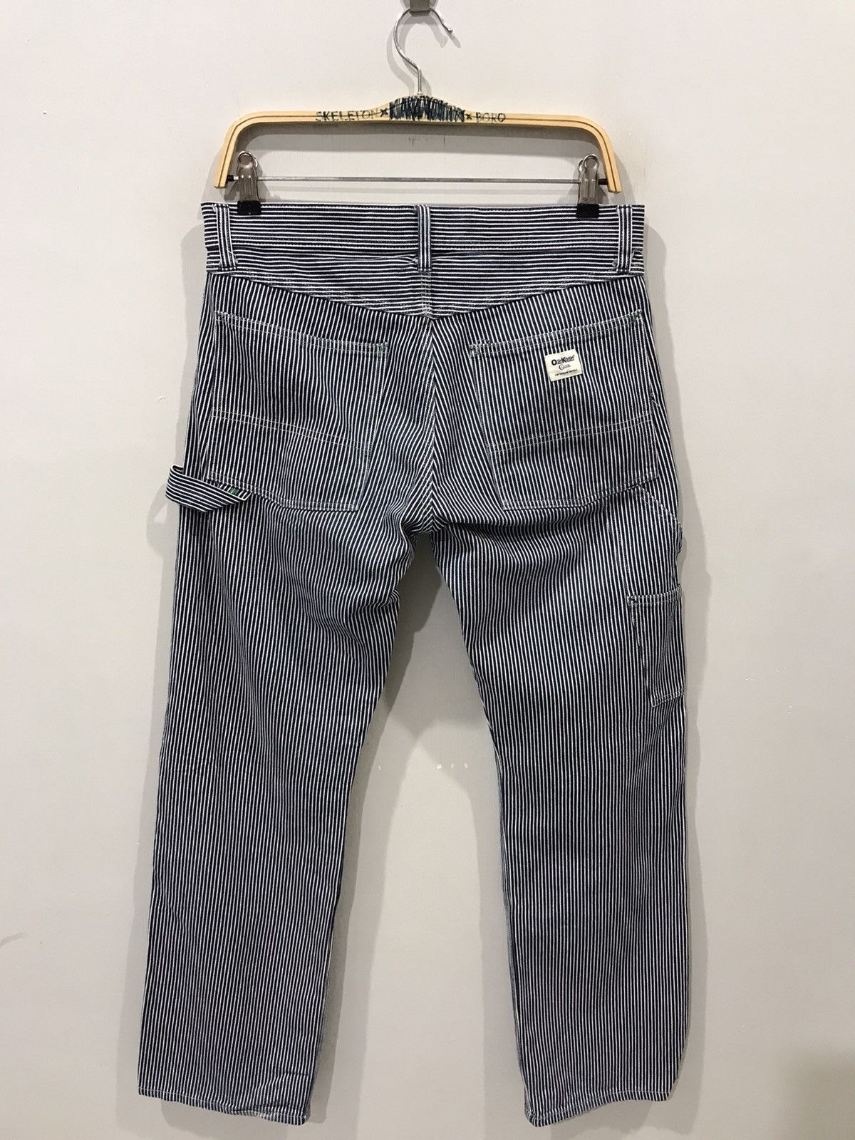 Japanese Brand OSHKOSH Classic Hickory Stripe Carpenter Denim Size US 32 / EU 48 - 6 Thumbnail