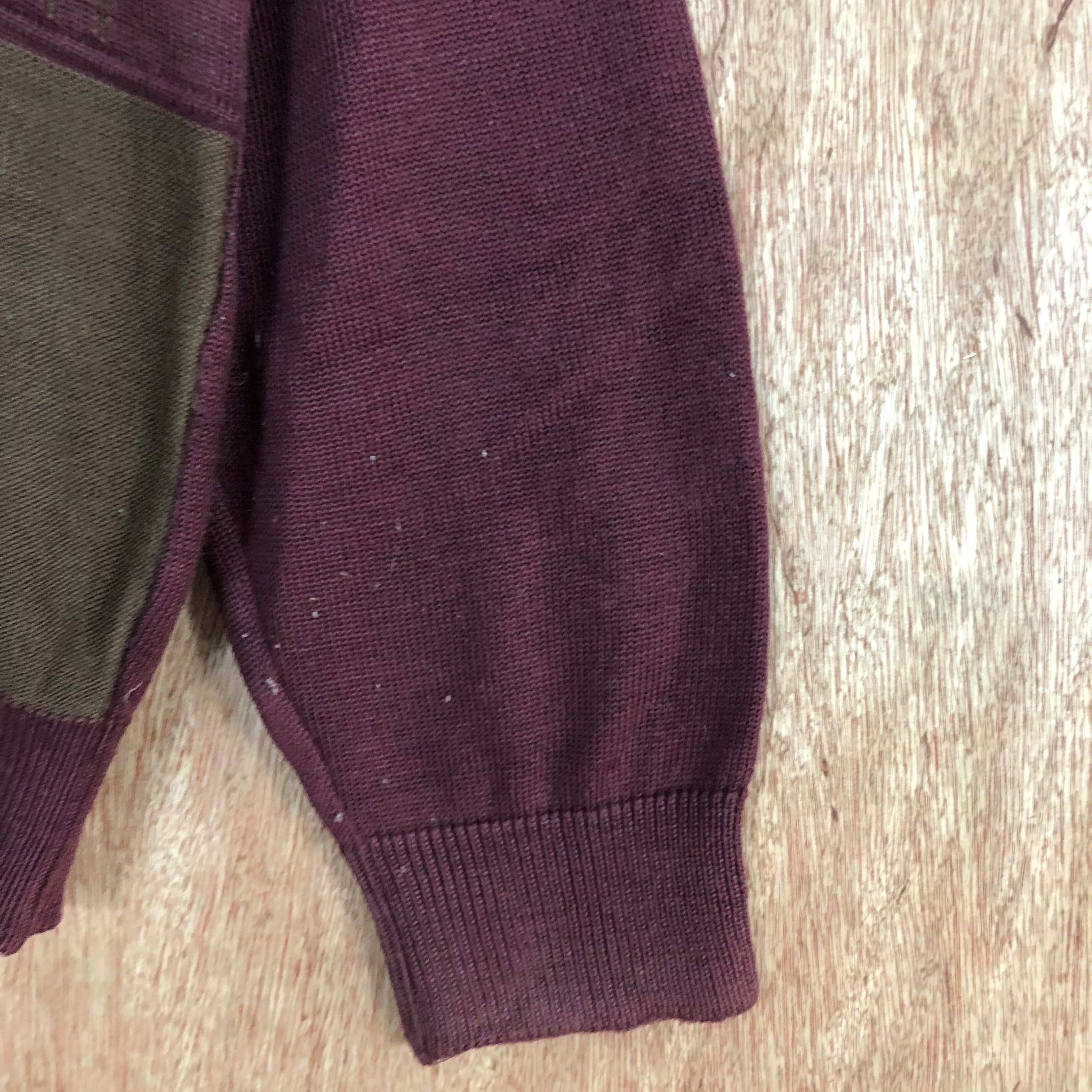 Golden Bear × Homespun Knitwear × Vintage DLL Golden Bear Maroon Knitwear vintage art #c502 Size US L / EU 52-54 / 3 - 3 Thumbnail