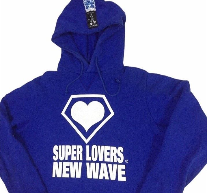 Super Lovers SUPER LOVERS NEW WAVE BIG LOGO JAPANESE BRAND HOODIE Size US XS / EU 42 / 0 - 2 Thumbnail