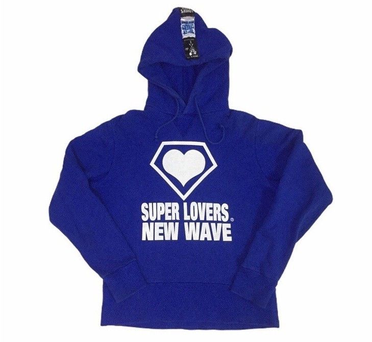 Super Lovers SUPER LOVERS NEW WAVE BIG LOGO JAPANESE BRAND HOODIE Size US XS / EU 42 / 0 - 1 Thumbnail