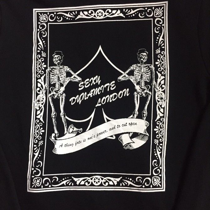 Japanese Brand SEXY DYNAMITE LONDON SKULL GRAPHIC BIG LOGO JAPANESE HOODIE Size US XS / EU 42 / 0 - 6 Thumbnail