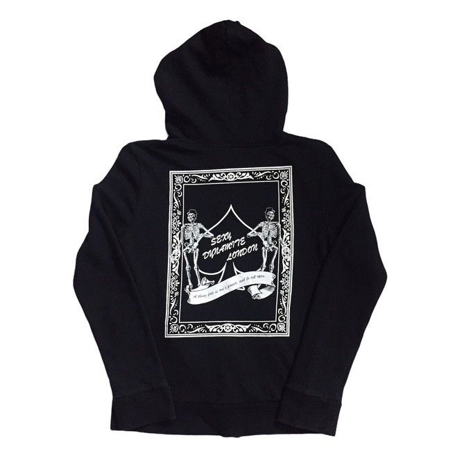 Japanese Brand SEXY DYNAMITE LONDON SKULL GRAPHIC BIG LOGO JAPANESE HOODIE Size US XS / EU 42 / 0 - 4 Thumbnail