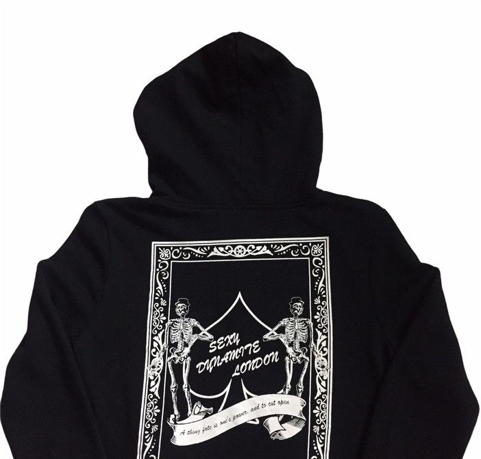 Japanese Brand SEXY DYNAMITE LONDON SKULL GRAPHIC BIG LOGO JAPANESE HOODIE Size US XS / EU 42 / 0 - 5 Thumbnail
