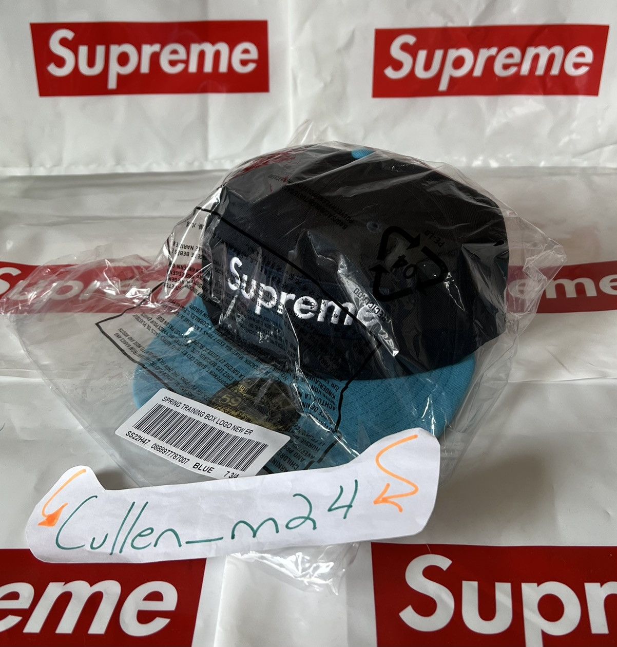 Supreme New Era Spring Training 2-Tone Box Logo Hat