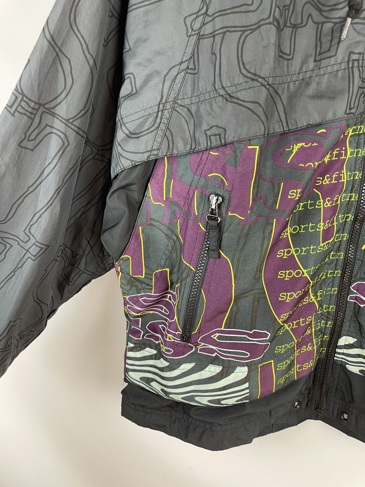 Nike Nike vintage 90s sport & fitness full zip printed jacket Size US S / EU 44-46 / 1 - 6 Thumbnail