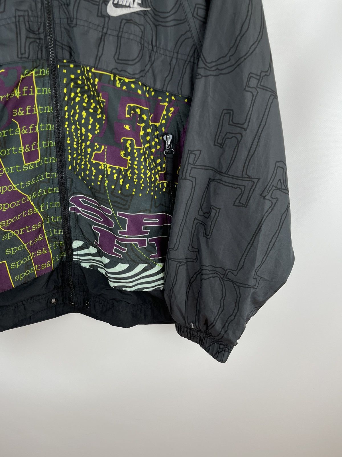 Nike Nike vintage 90s sport & fitness full zip printed jacket Size US S / EU 44-46 / 1 - 5 Thumbnail