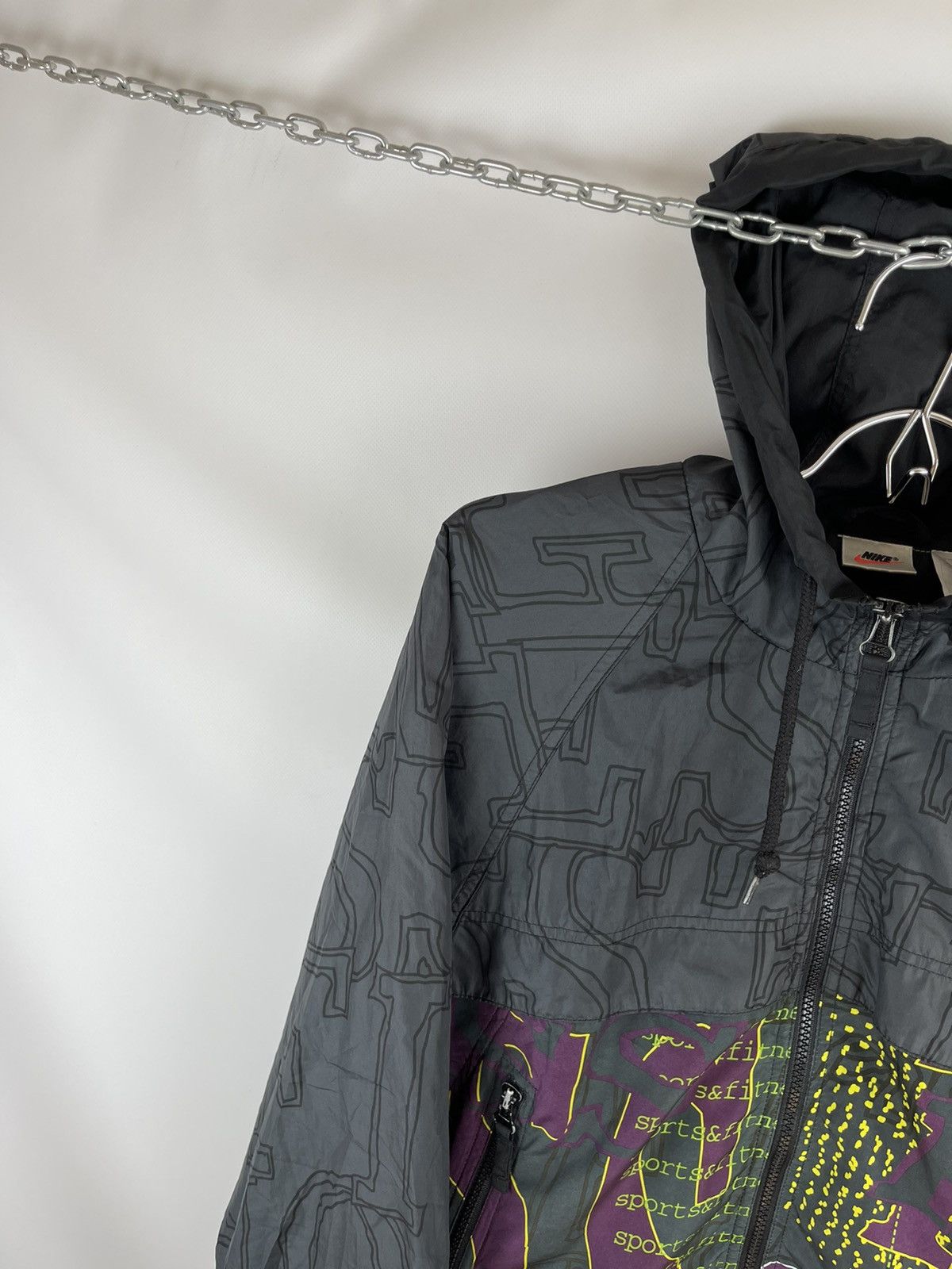Nike Nike vintage 90s sport & fitness full zip printed jacket Size US S / EU 44-46 / 1 - 2 Thumbnail