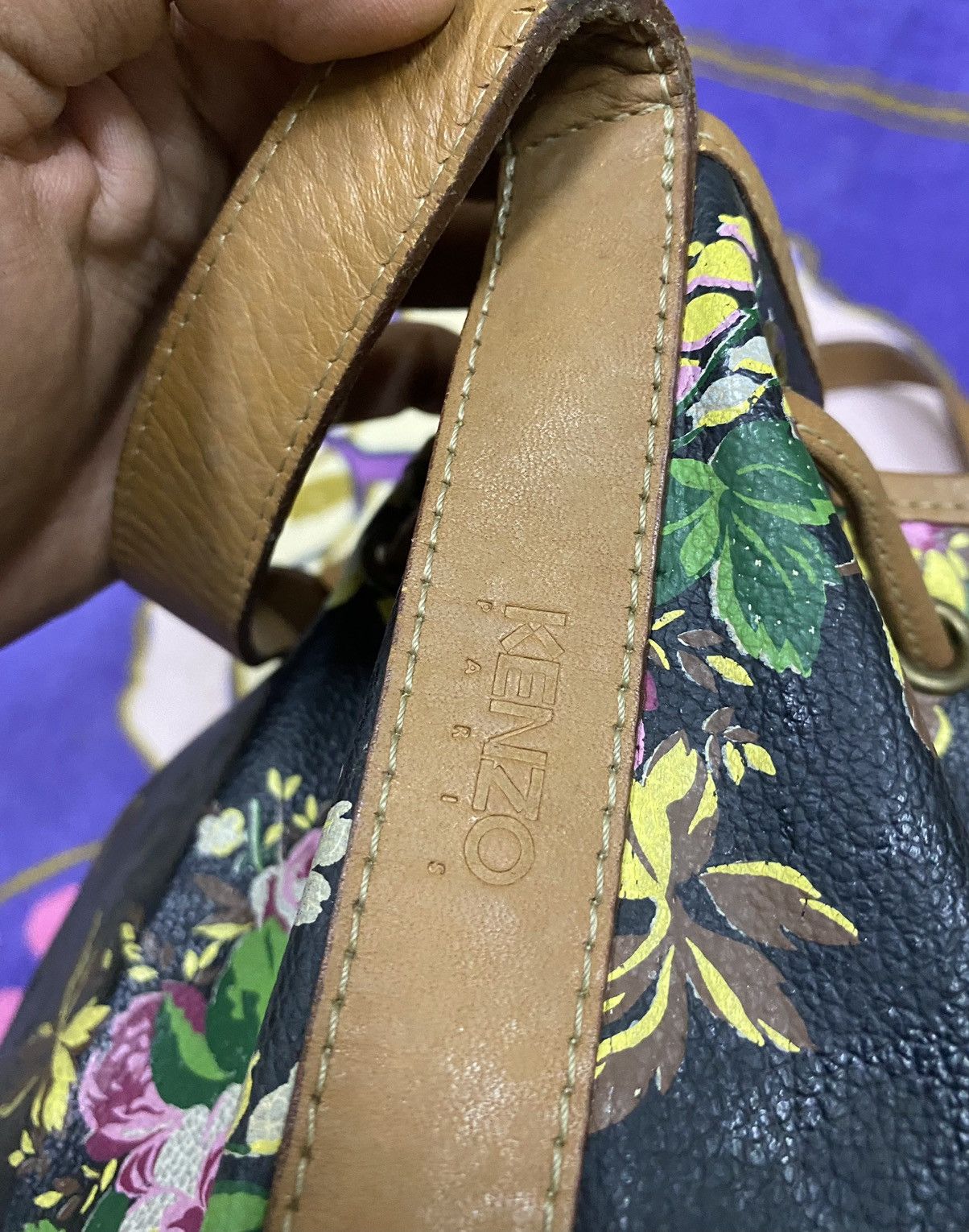 Designer × Kenzo KENZO Paris Flora Handbag x Rare x Nice Design Size ONE SIZE - 5 Thumbnail