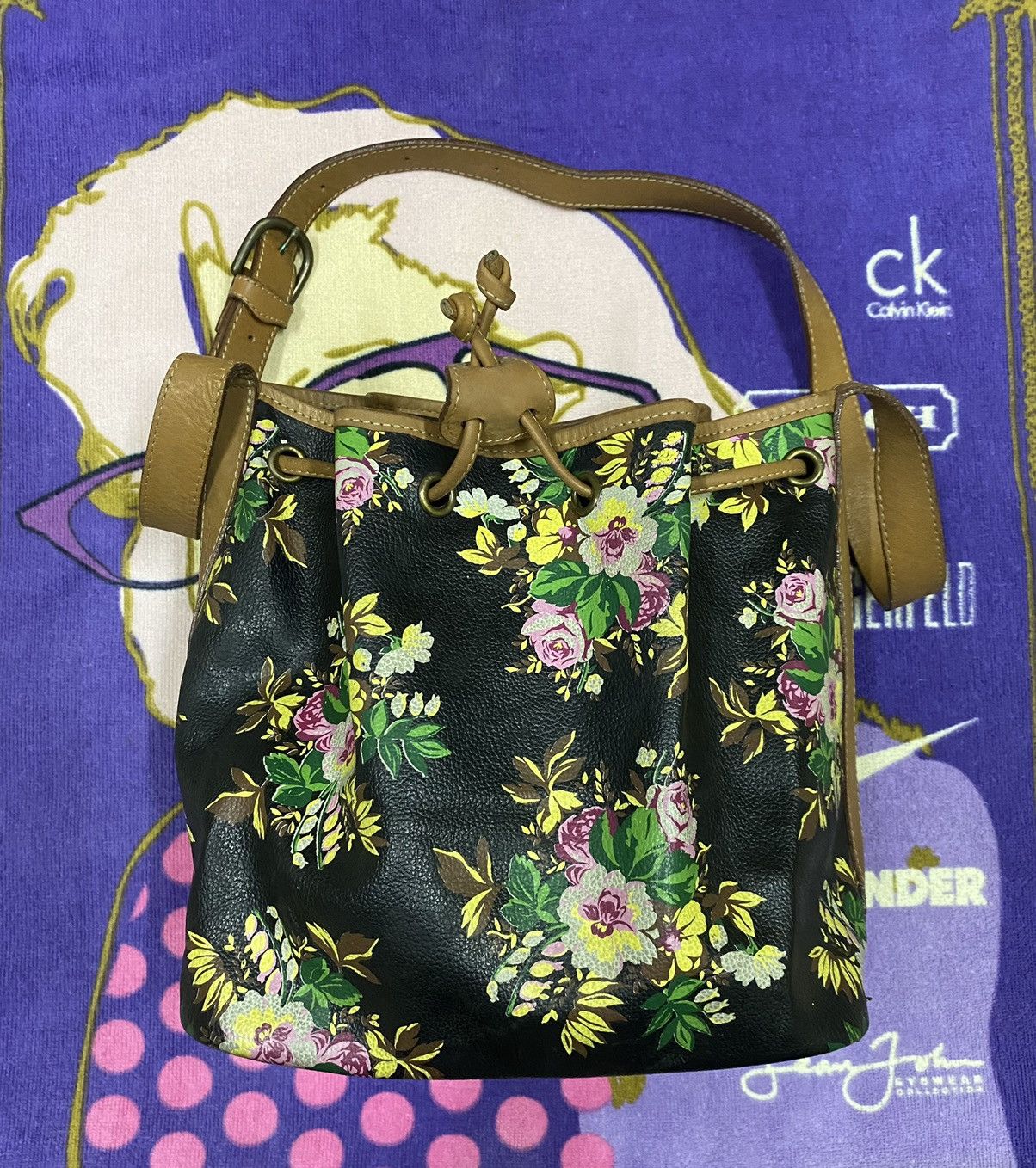 Designer × Kenzo KENZO Paris Flora Handbag x Rare x Nice Design Size ONE SIZE - 3 Thumbnail