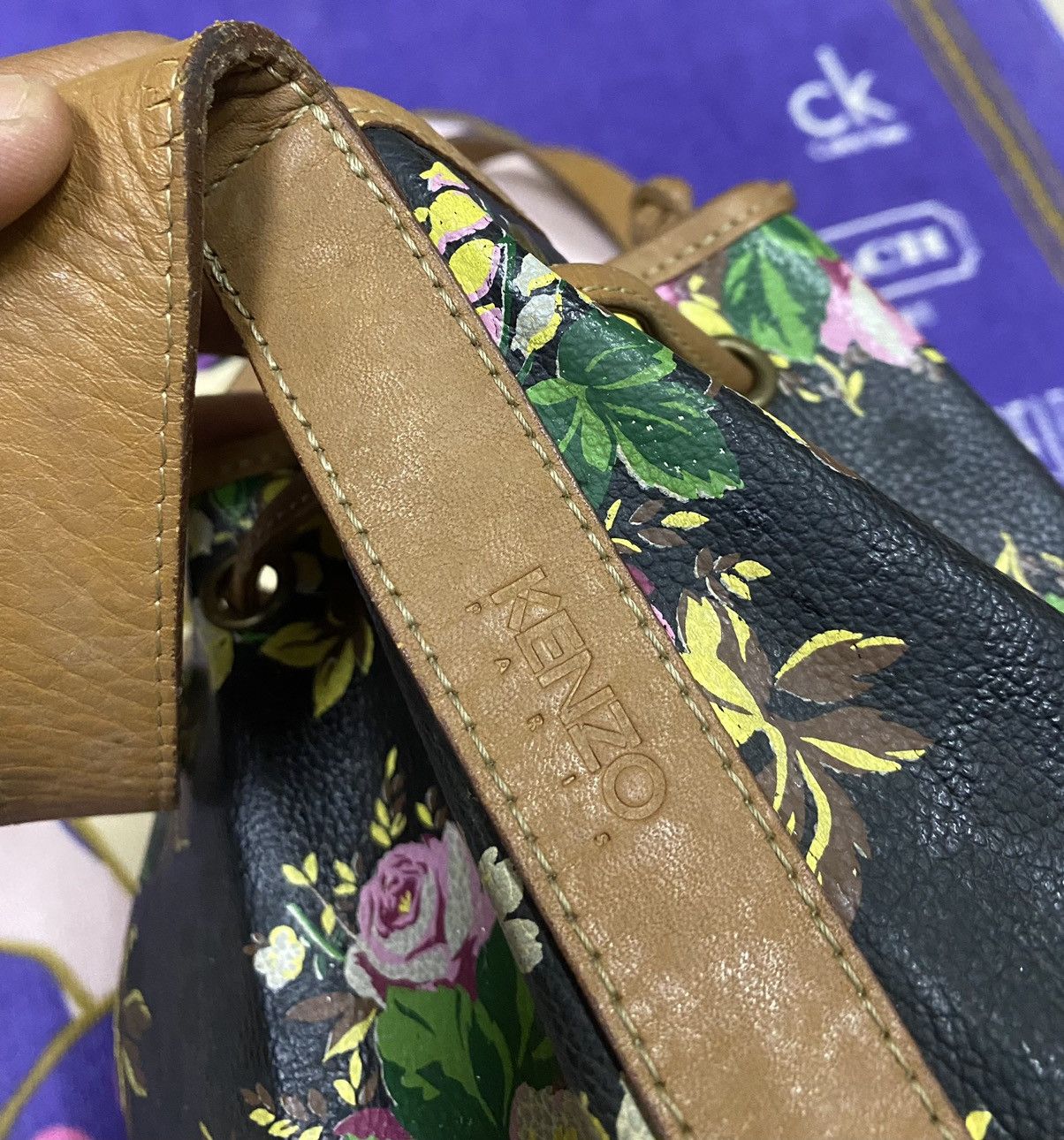 Designer × Kenzo KENZO Paris Flora Handbag x Rare x Nice Design Size ONE SIZE - 4 Thumbnail