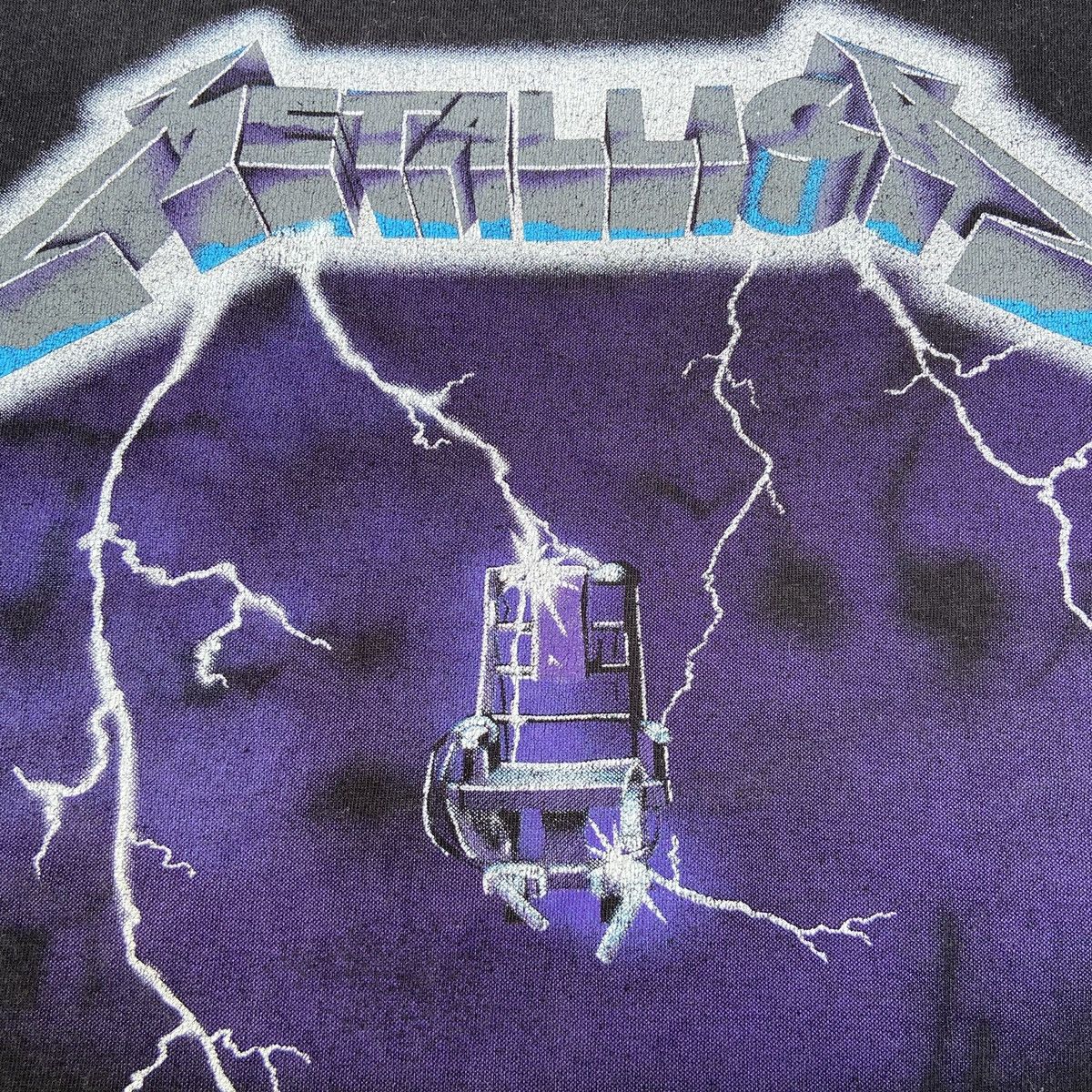 Giant 1984 ARCHIVE VINTAGE RIDE THE LIGHTING METALLICA FADED TEE Size US L / EU 52-54 / 3 - 4 Thumbnail