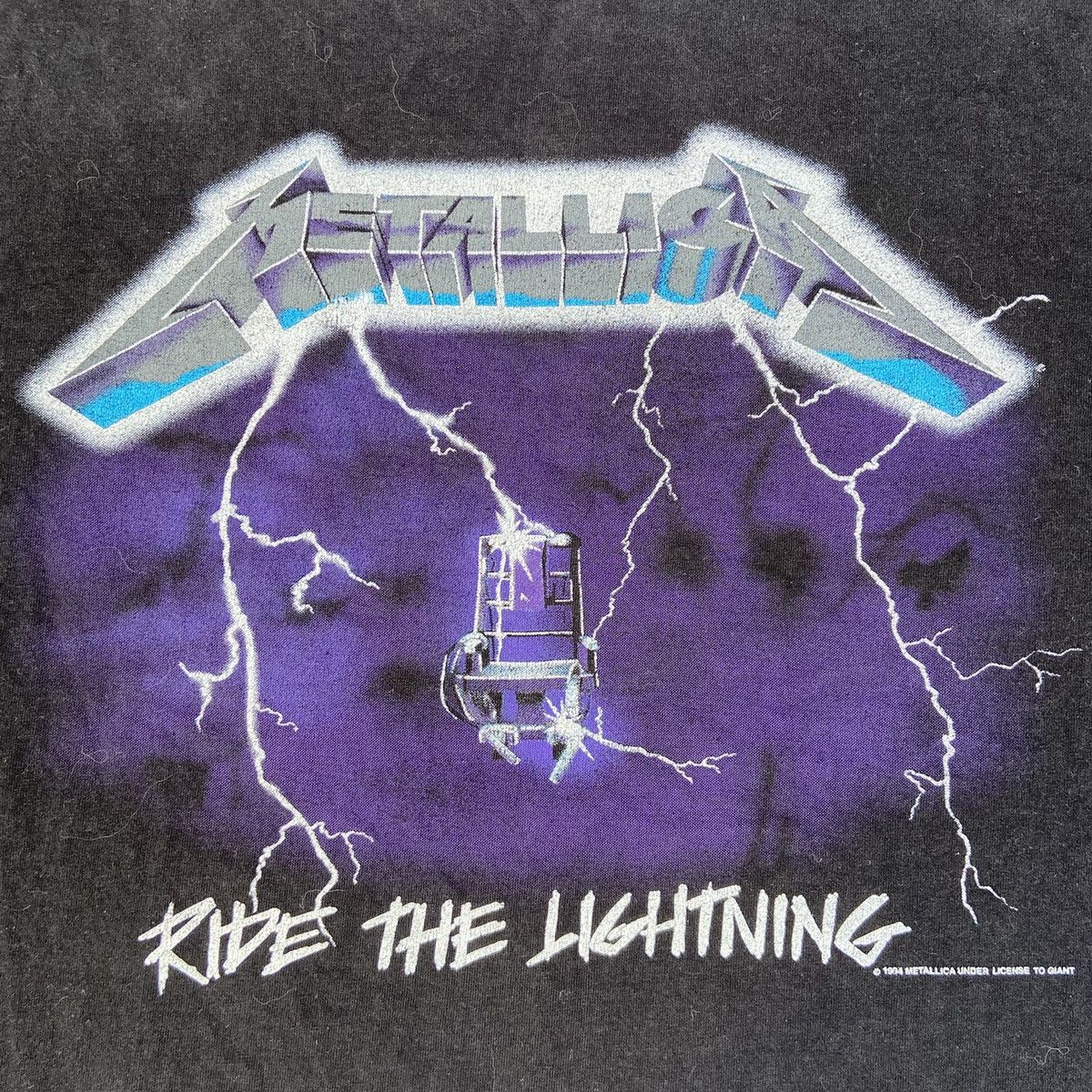 Giant 1984 ARCHIVE VINTAGE RIDE THE LIGHTING METALLICA FADED TEE Size US L / EU 52-54 / 3 - 3 Thumbnail