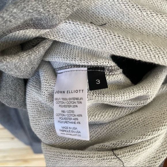 John Elliott NEW JOHN ELLIOTT VILLAIN HEATHER GREY HOODIE SZ 3 / LARGE Size US L / EU 52-54 / 3 - 7 Thumbnail
