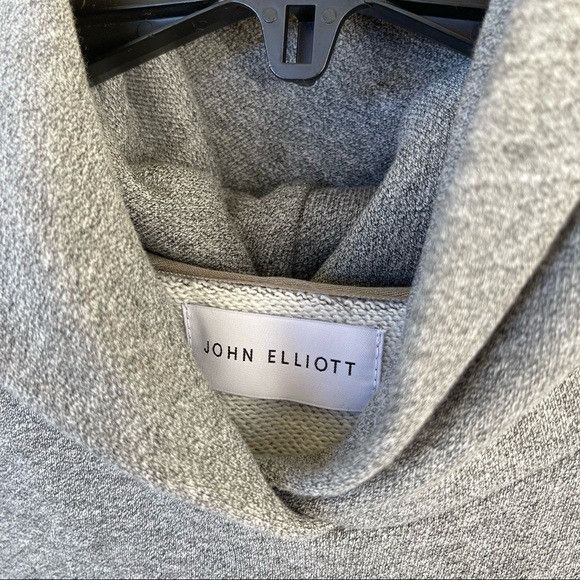 John Elliott NEW JOHN ELLIOTT VILLAIN HEATHER GREY HOODIE SZ 3 / LARGE Size US L / EU 52-54 / 3 - 5 Thumbnail