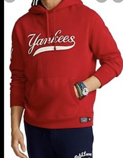 Polo Ralph Lauren Yankees Plaid Hoodie Sweatshirt - ShopStyle