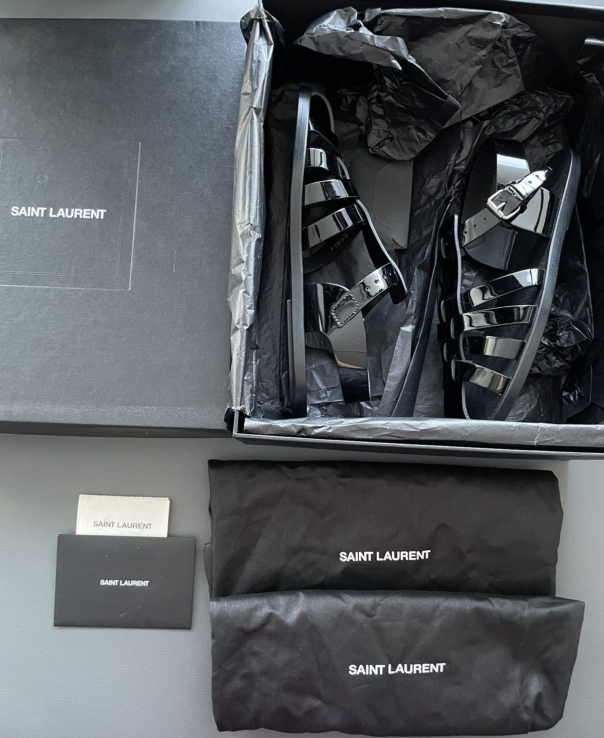 Saint Laurent Paris Rare Limited Edition Runway Saint Laurent Sandal Slides Size US 8 / EU 41 - 5 Thumbnail