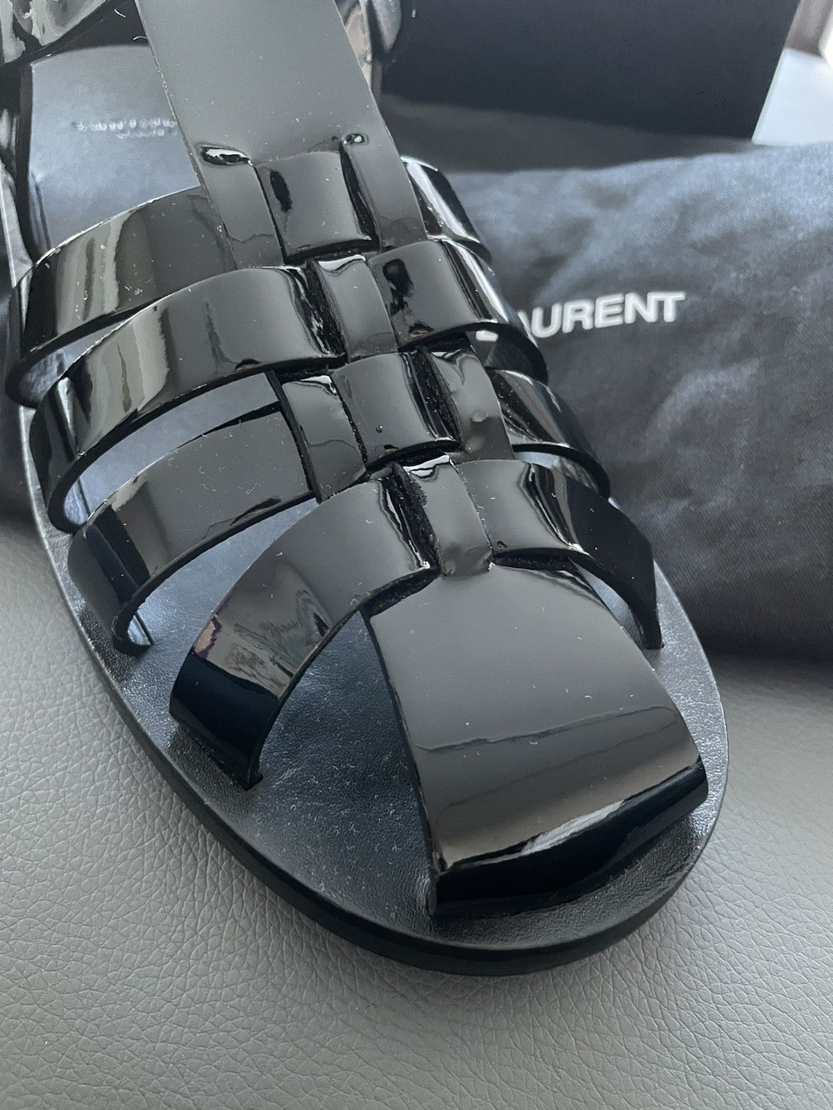 Saint Laurent Paris Rare Limited Edition Runway Saint Laurent Sandal Slides Size US 8 / EU 41 - 21 Thumbnail