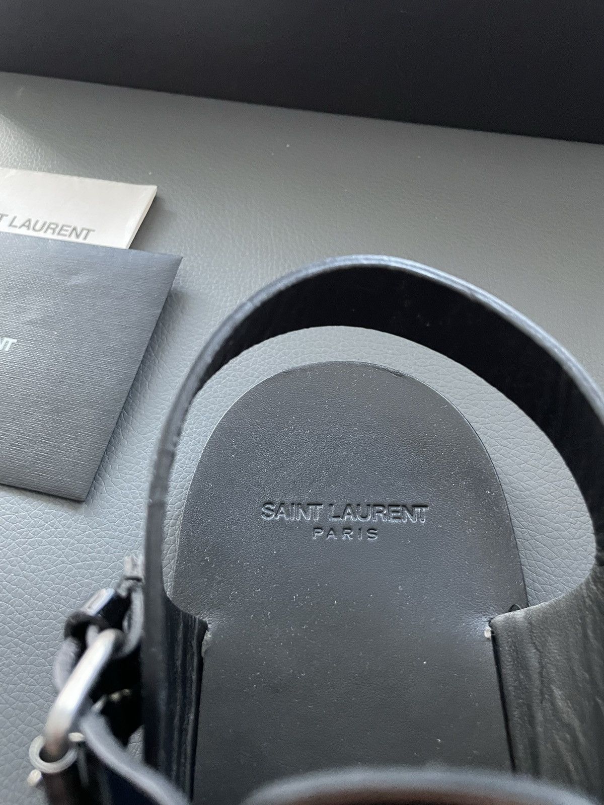 Saint Laurent Paris Rare Limited Edition Runway Saint Laurent Sandal Slides Size US 8 / EU 41 - 10 Thumbnail