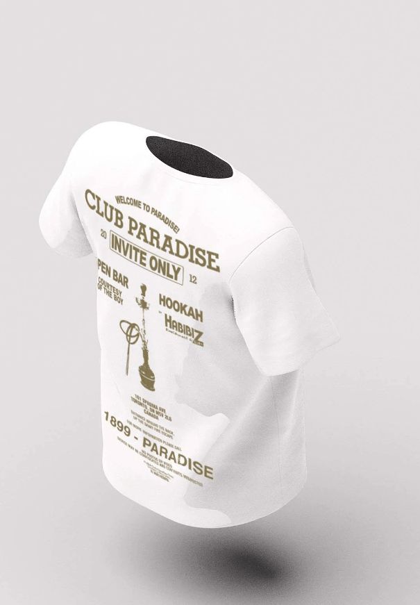 CLUB PARADISE on sale T-SHIRT WHITE