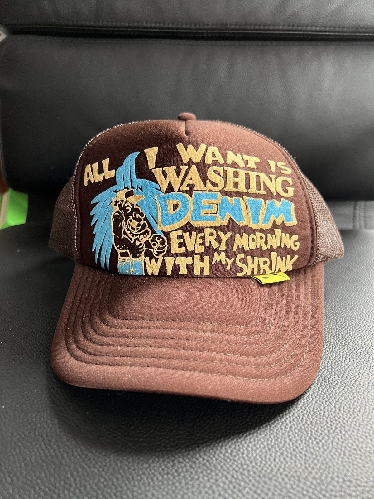 Kapital NEW Kapital Trucker Hat All I want is washing Denim | Grailed