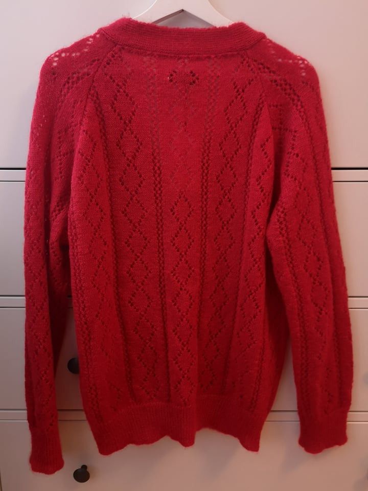 【ERNEST W. BAKER】 MOHAIR CARDIGAN Ernest W Baker Red Mohair Cardigan
