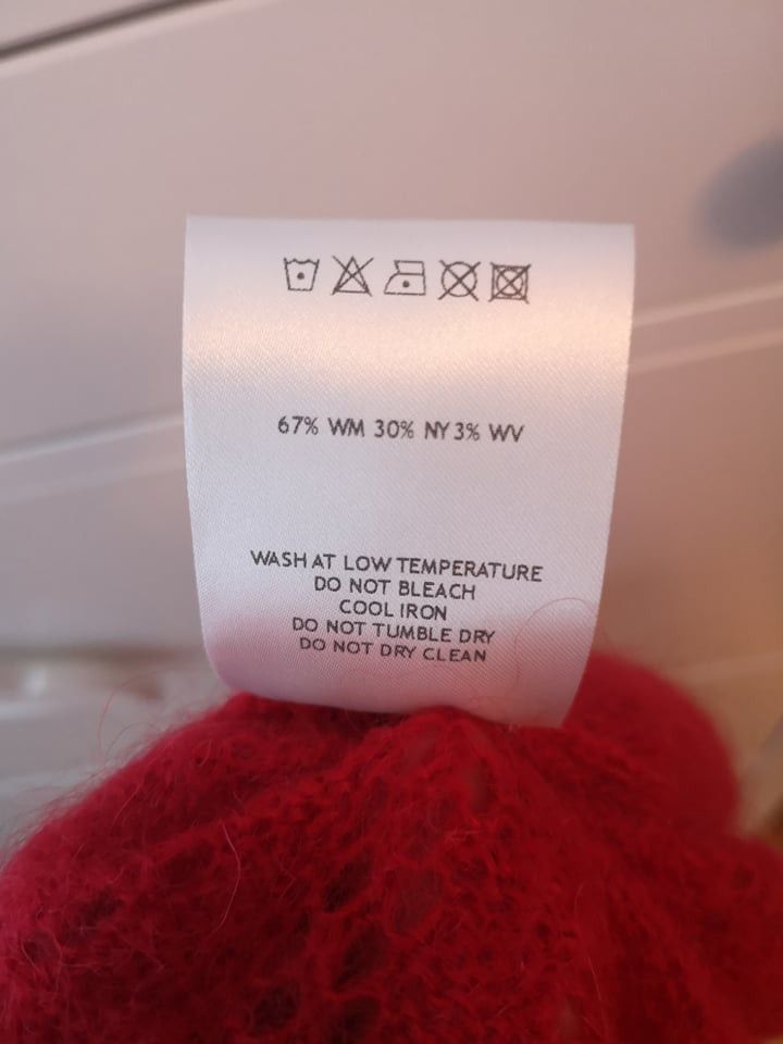 Ernest W. Baker Ernest W Baker Red Mohair Cardigan Size US M / EU 48-50 / 2 - 7 Thumbnail