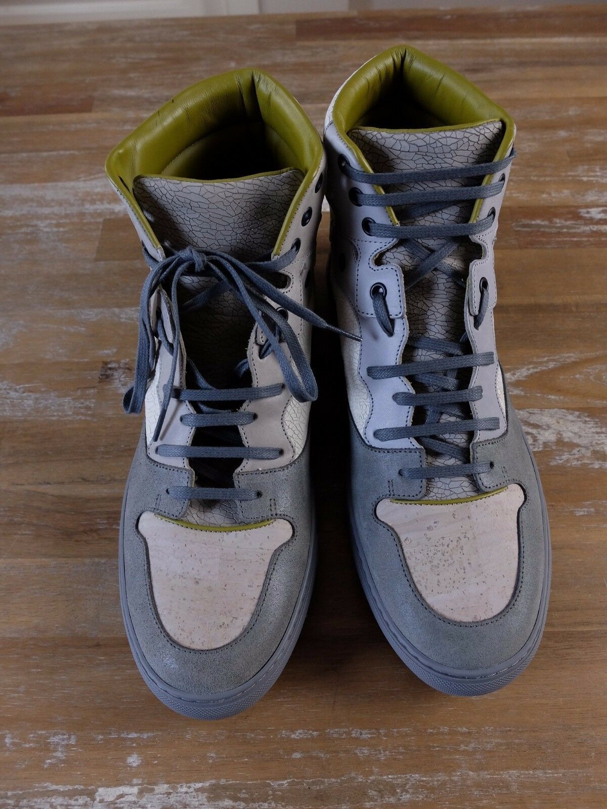 Balenciaga BALENCIAGA Arena crackled cork effect high sneakers 11 44 Size US 11 / EU 44 - 2 Thumbnail