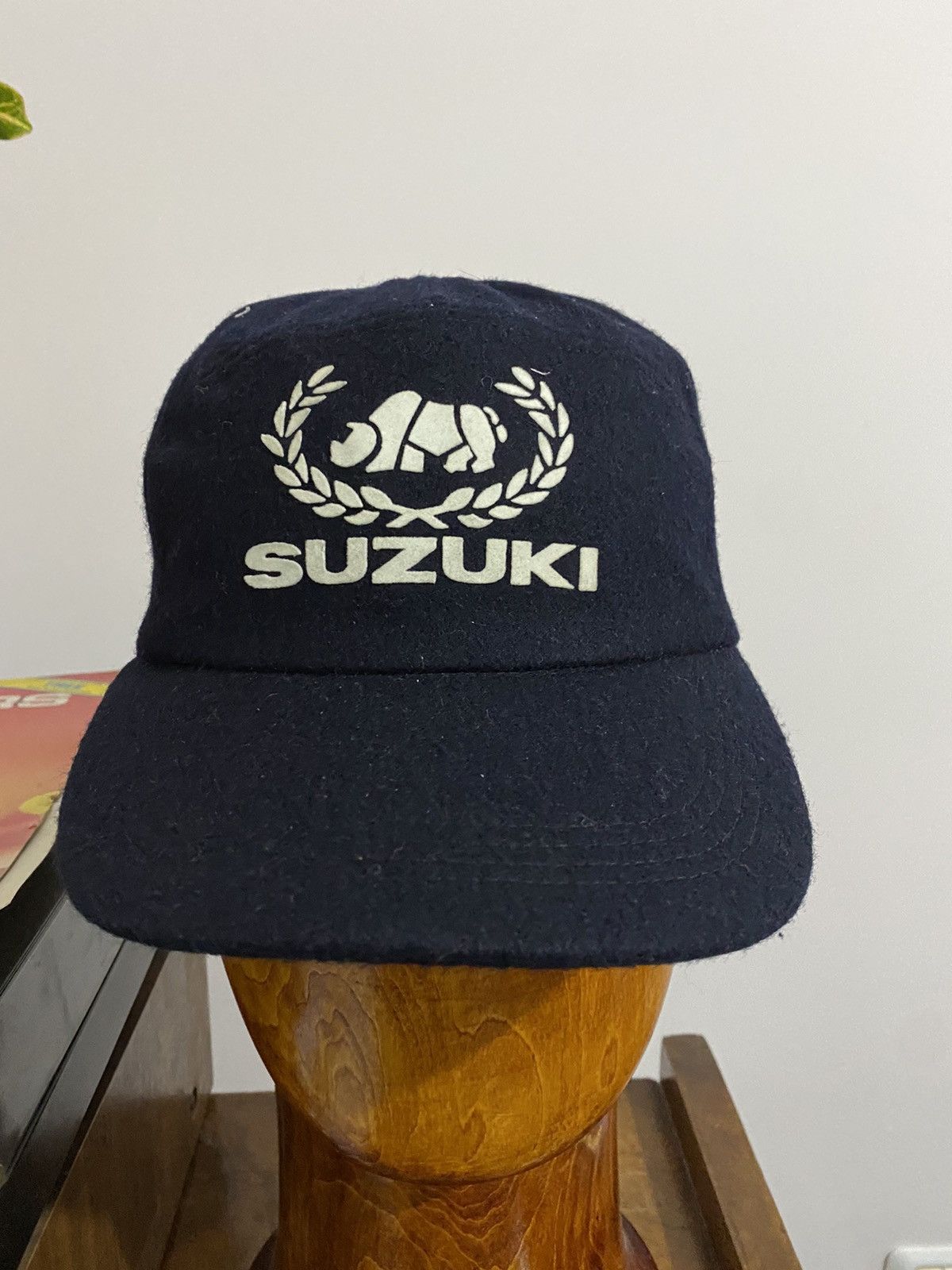 Vintage Suzuki 80s Wool Hat Size ONE SIZE - 1 Thumbnail