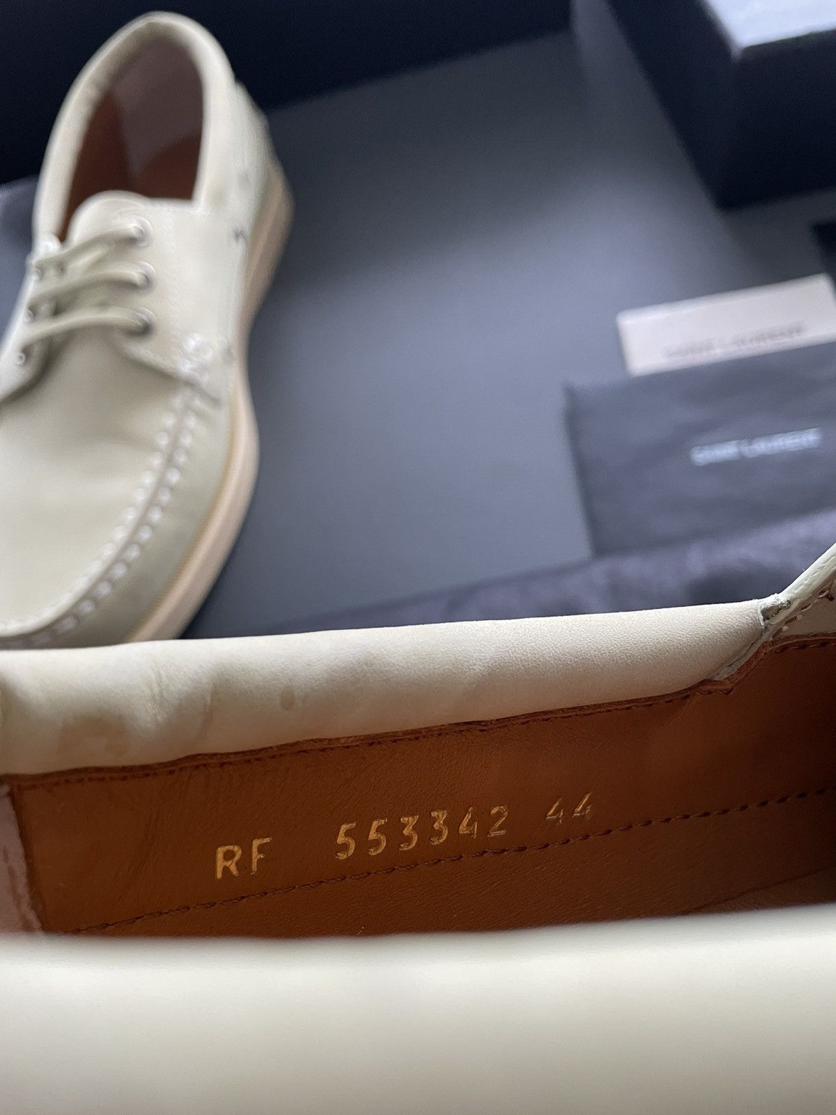 Hedi Slimane × Saint Laurent Paris × Yves Saint Laurent Runway Saint Laurent Leather Loafer Shoes Brand New Size US 11 / EU 44 - 6 Thumbnail