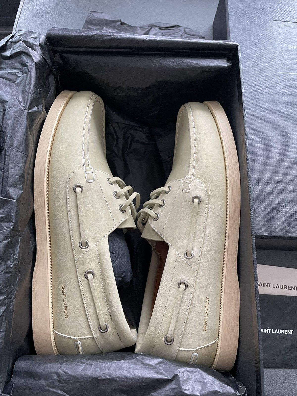 Hedi Slimane × Saint Laurent Paris × Yves Saint Laurent Runway Saint Laurent Leather Loafer Shoes Brand New Size US 11 / EU 44 - 9 Thumbnail