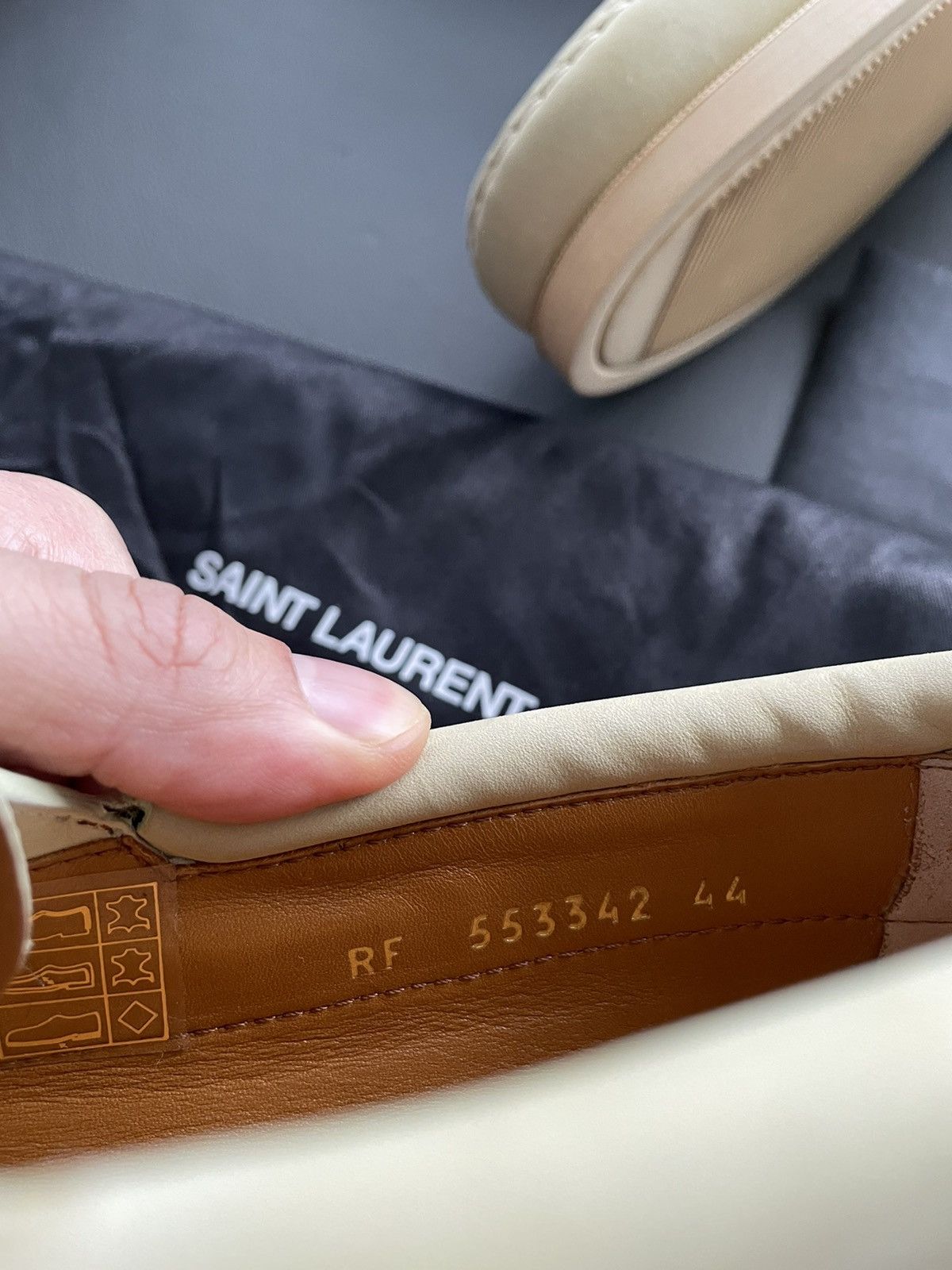 Hedi Slimane × Saint Laurent Paris × Yves Saint Laurent Runway Saint Laurent Leather Loafer Shoes Brand New Size US 11 / EU 44 - 16 Thumbnail