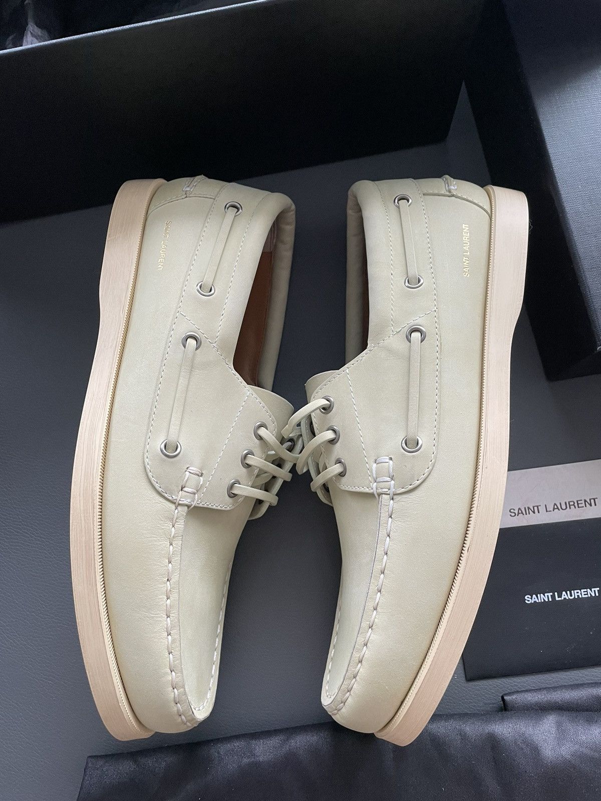 Hedi Slimane × Saint Laurent Paris × Yves Saint Laurent Runway Saint Laurent Leather Loafer Shoes Brand New Size US 11 / EU 44 - 15 Thumbnail