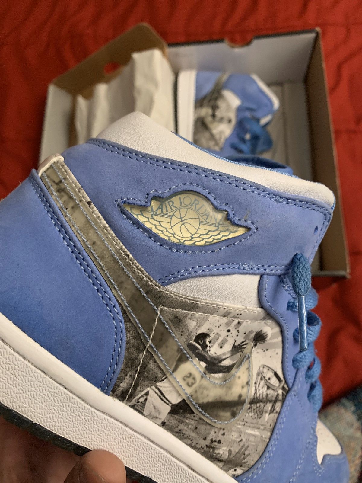 Jordan Brand Air Jordan 1 Retro Alpha White University Blue 2007 Grailed