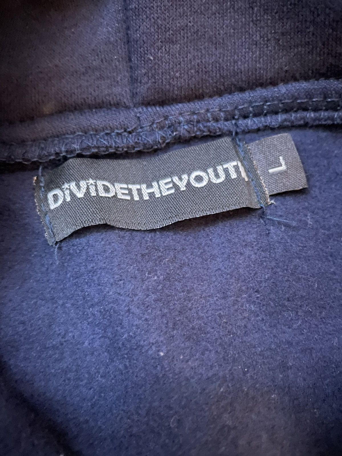 Streetwear Divide The Youth Navy Blue Zip Up Hoodie Size US L / EU 52-54 / 3 - 5 Preview