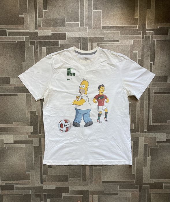 Nike Nike vintage 90s The Simpsons Ronaldo 7 t shirt rare | Grailed