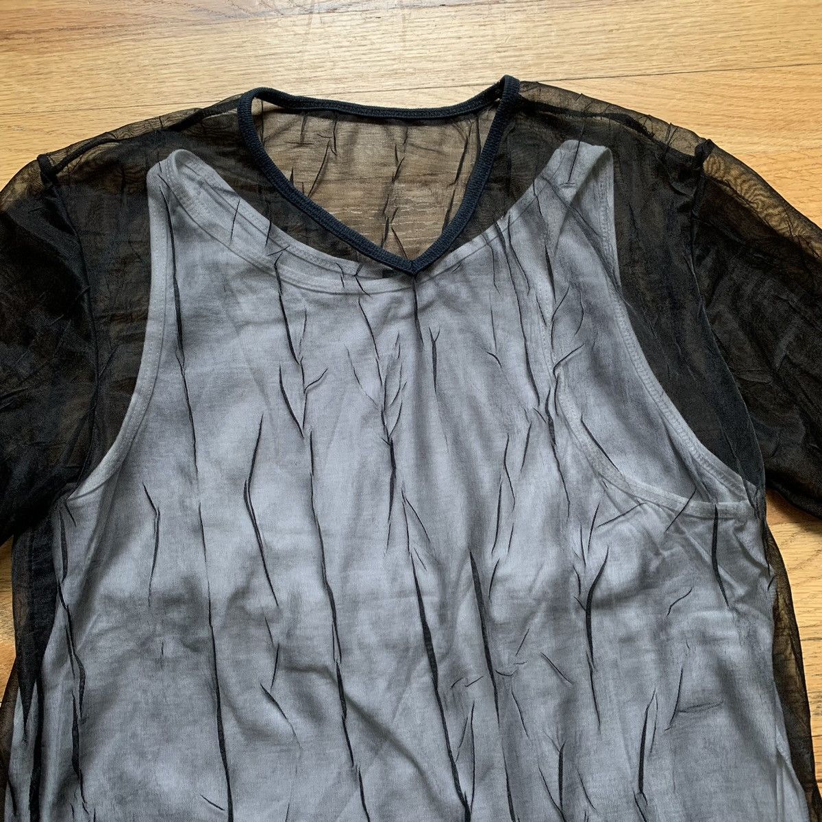 John Richmond Early 2000s Double Layer Top Size US S / EU 44-46 / 1 - 2 Thumbnail