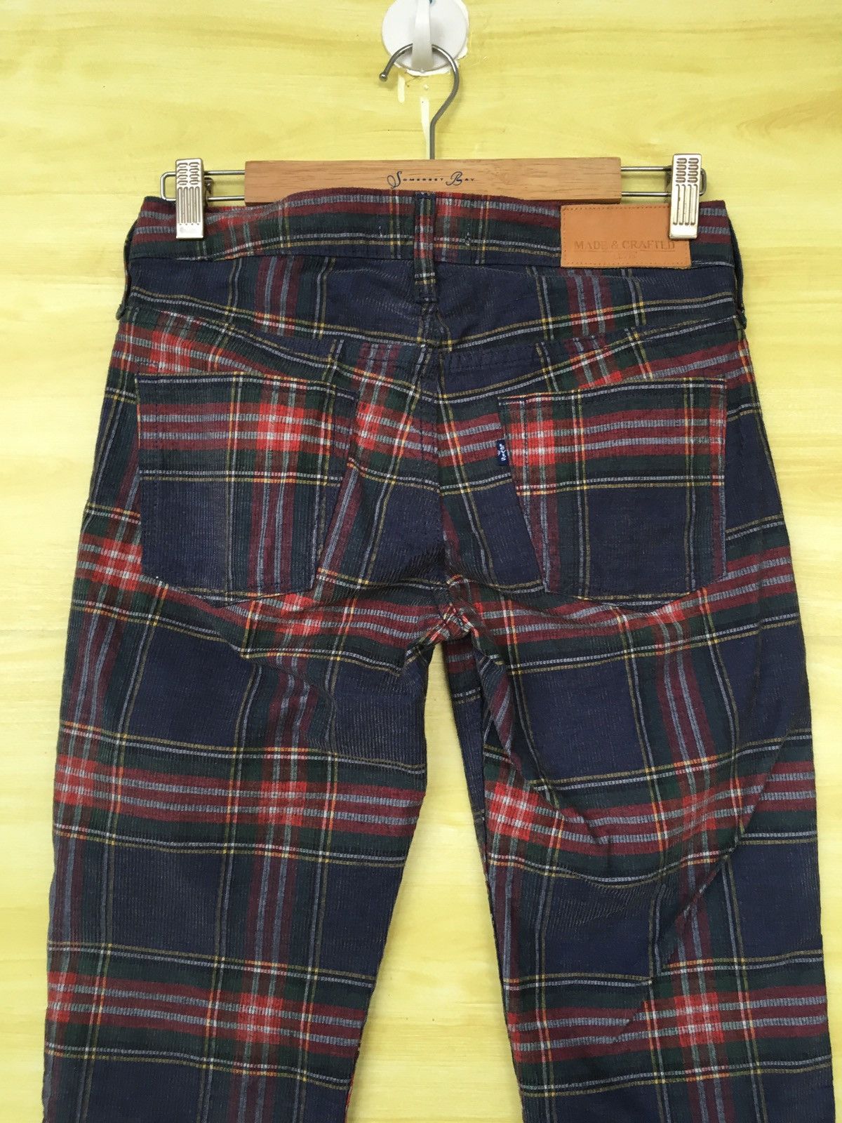 Levi's LEVIS Made & Crafted Checkered Tartan Skinny Denim Jeans Size US 27 - 8 Thumbnail