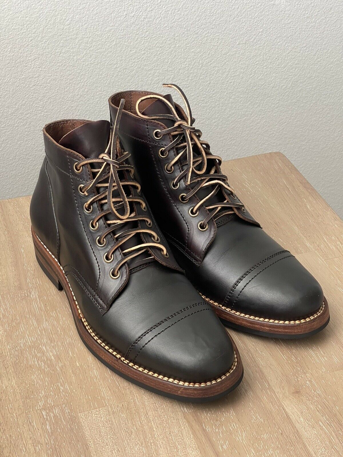 Santalum Santalum Stitchdown Service Boot in Horween leather $400 | Grailed