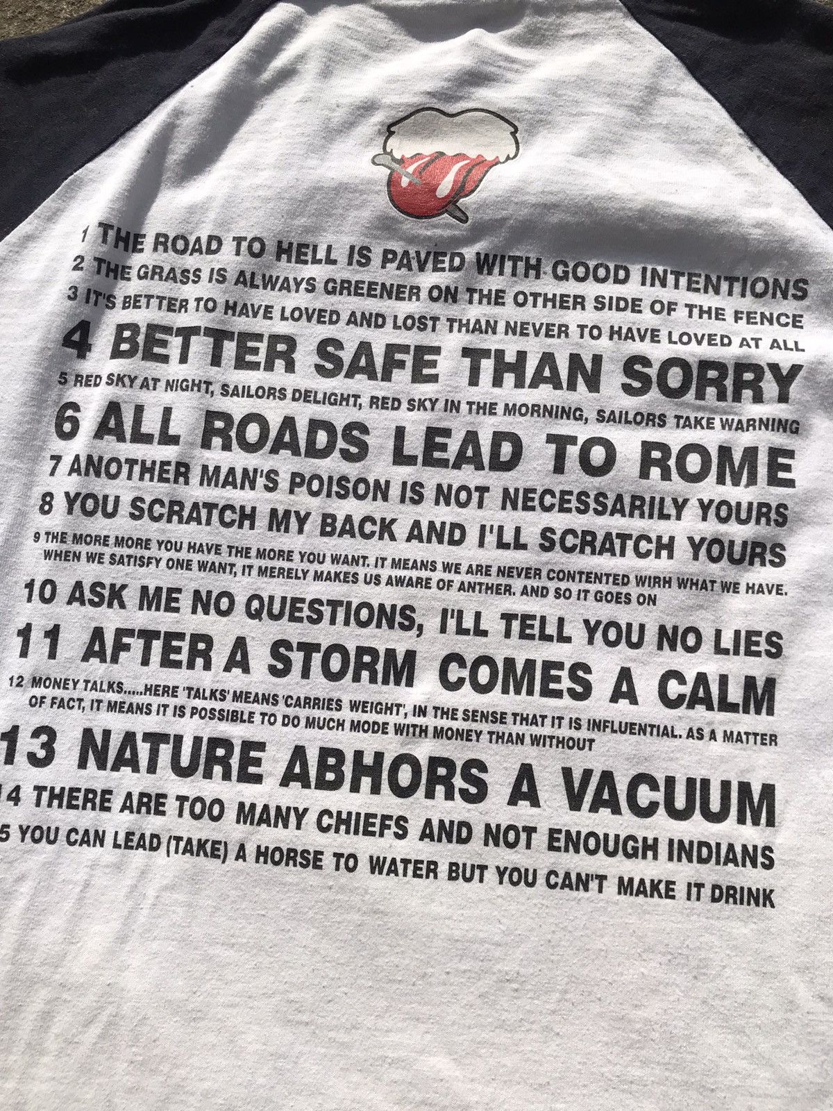 Anvil Vintage Enstains/Rolling Stone Raglan Shirt Size US M / EU 48-50 / 2 - 5 Thumbnail