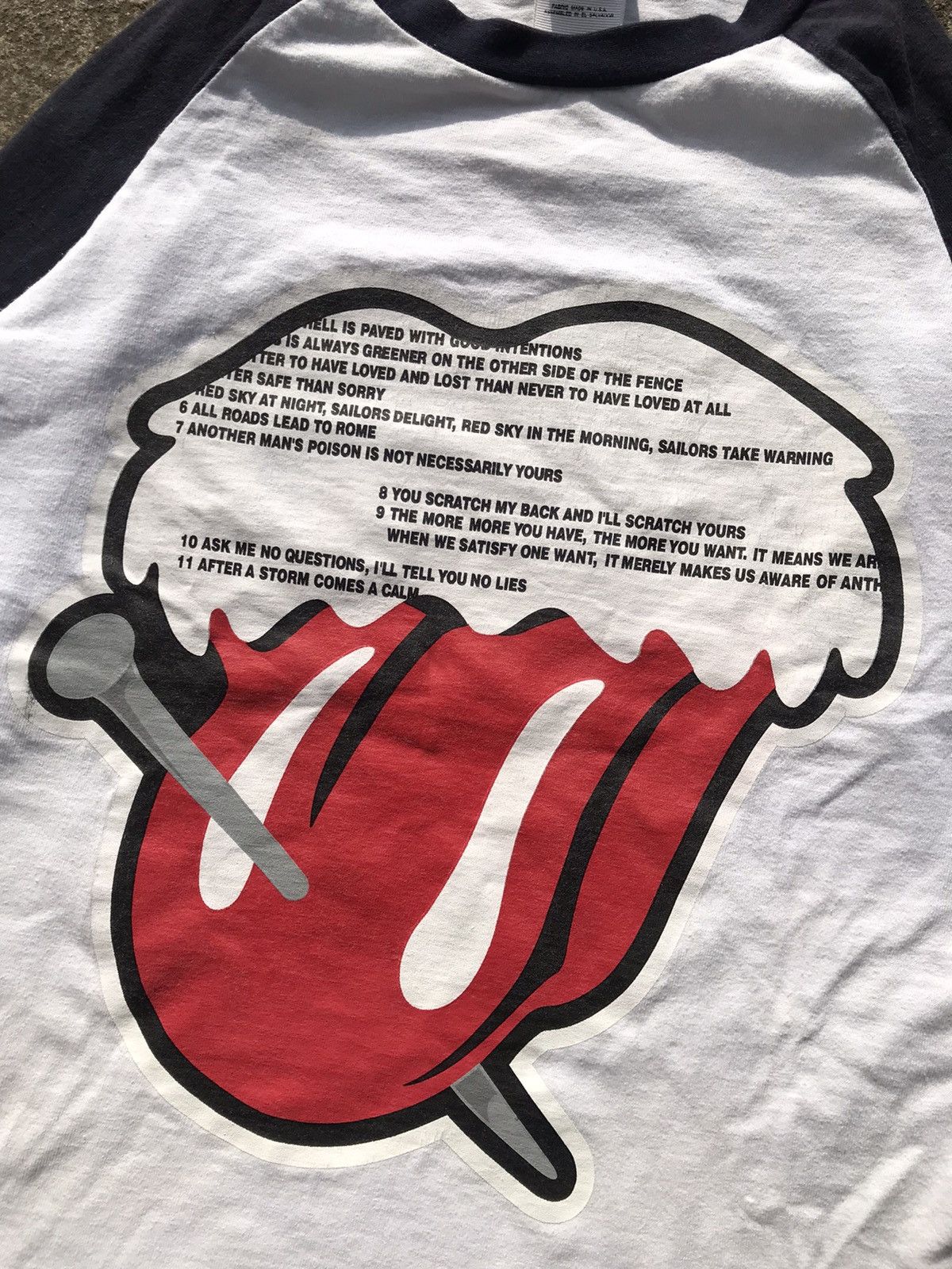 Anvil Vintage Enstains/Rolling Stone Raglan Shirt Size US M / EU 48-50 / 2 - 2 Thumbnail