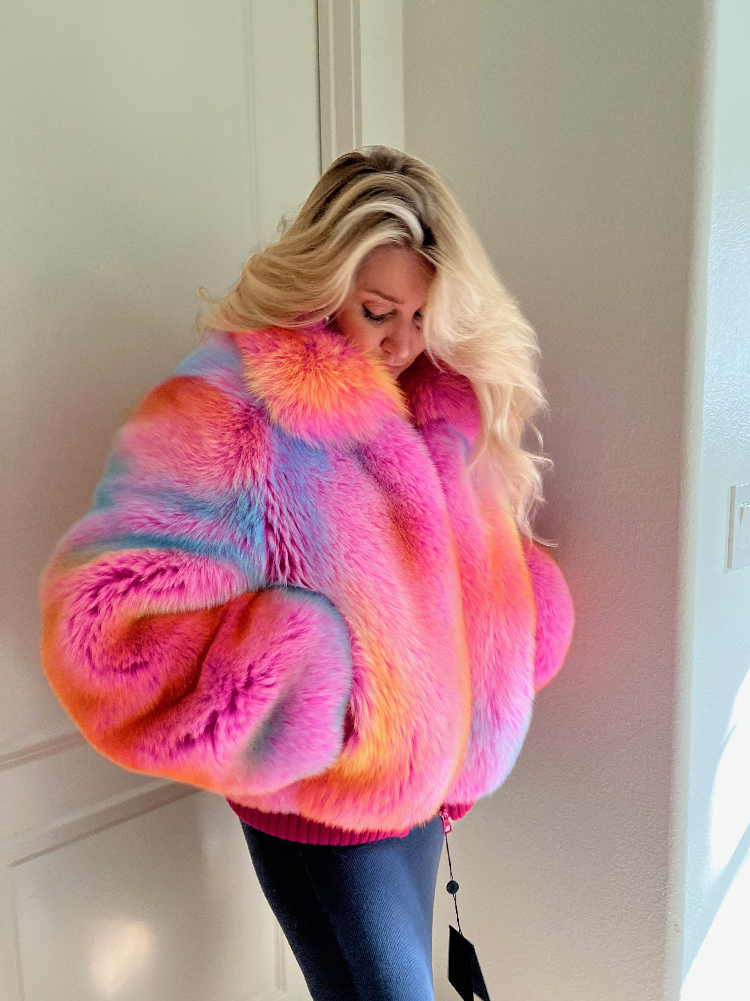 Louis Vuitton Fur Rave Blouson Jacket