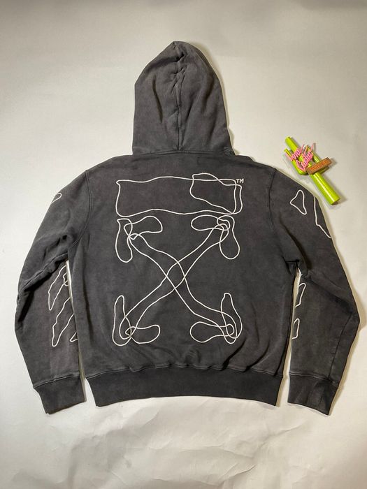 Off-White Off White FW19 Abstract Arrows Slim Hoodie XL Super Rare !! Size US XL / EU 56 / 4 - 1 Preview