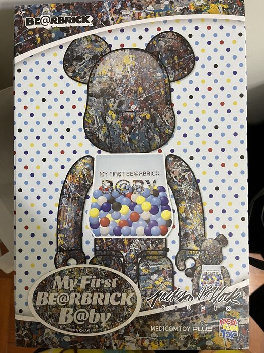 MY FIRST BE@RBRICK B@BY Jackson Pollock Studio Ver.1000％ マイ ...