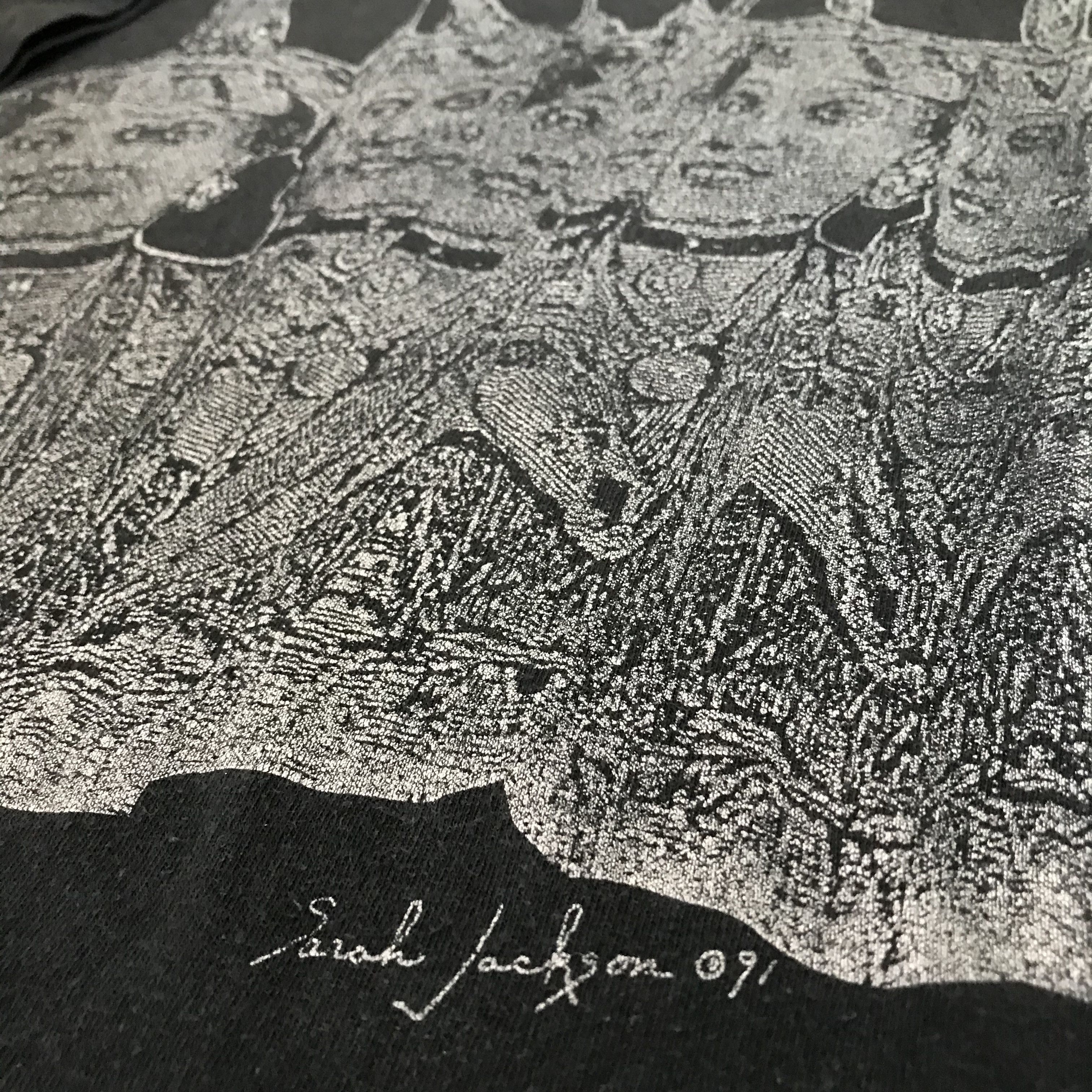 Vintage Vintage 90s 1991 Sarah Jackson works of art Tee Faded Size US XL / EU 56 / 4 - 5 Thumbnail