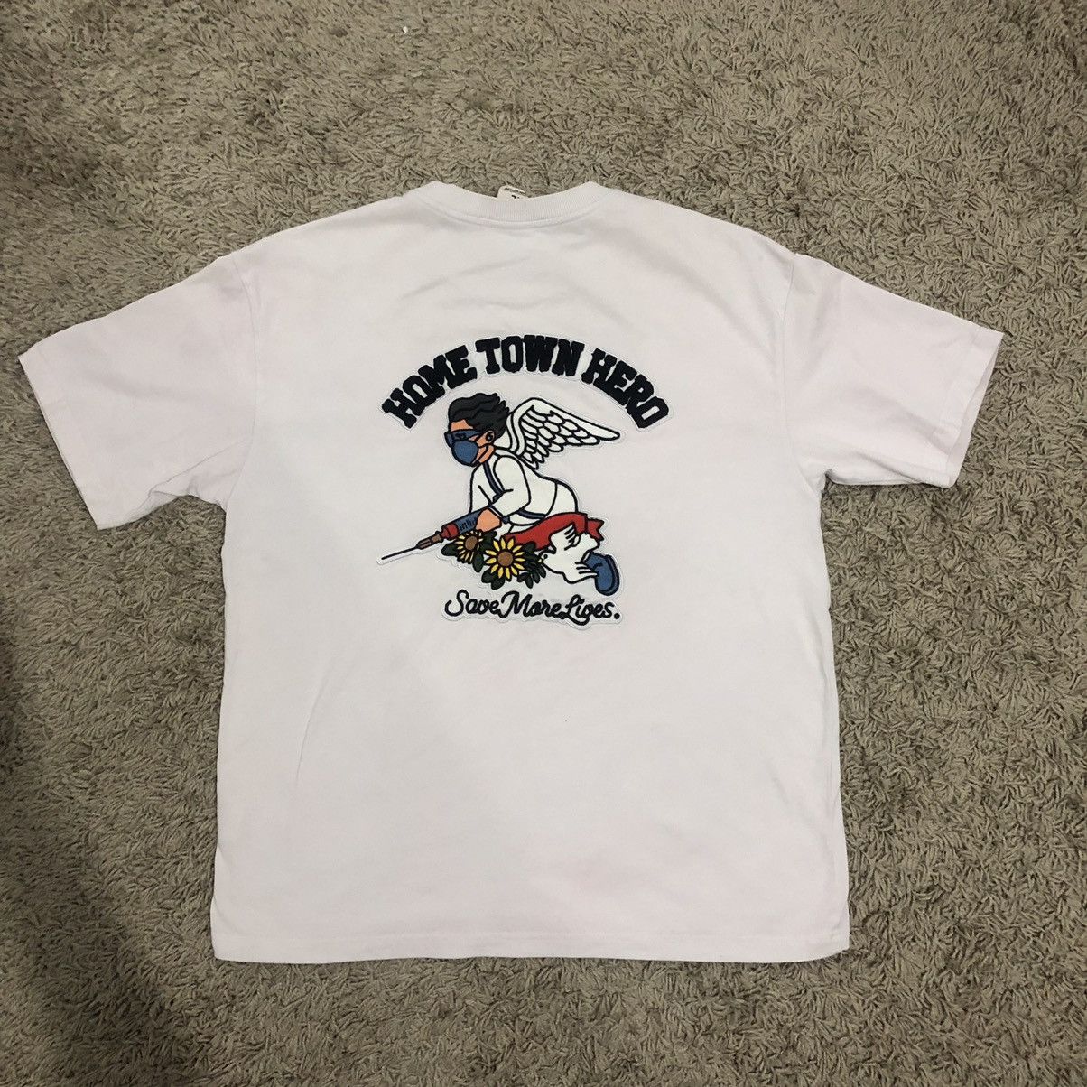 Designer × Streetwear Graf wu big logo embroidered t shirt