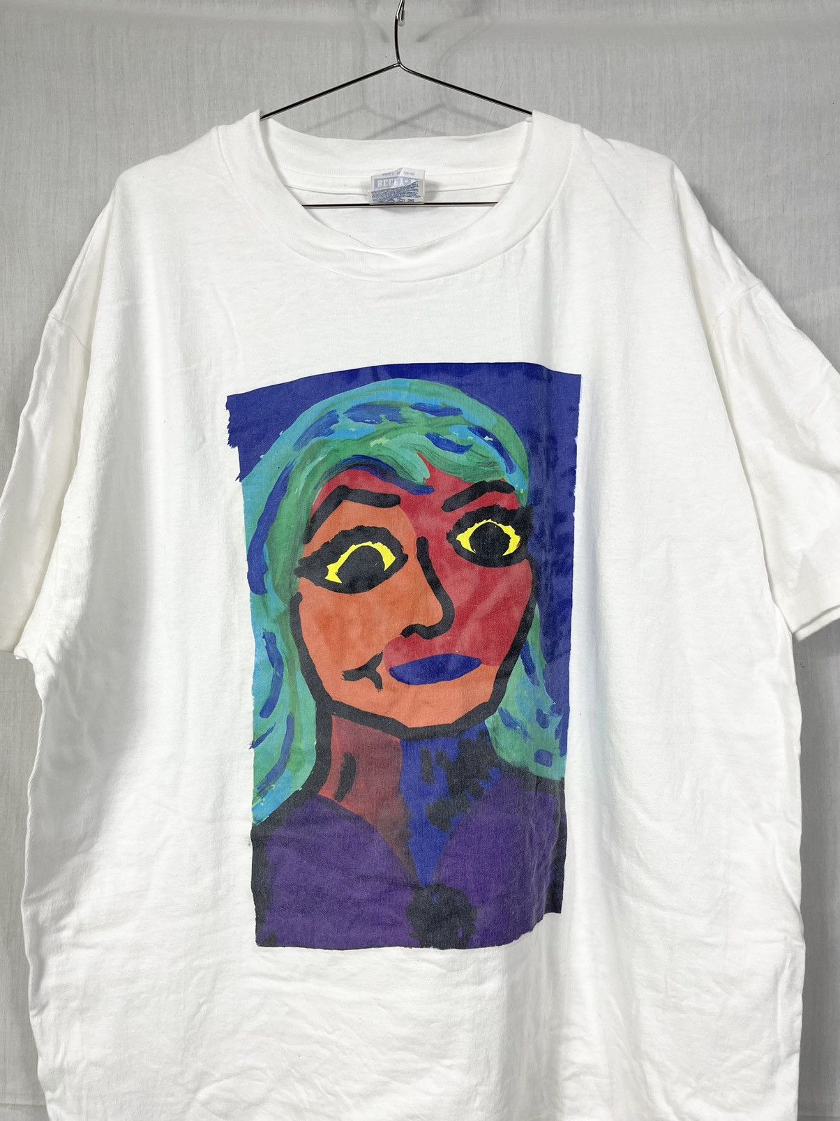 Vintage Vintage 90s Young at Art T-Shirt Size US XL / EU 56 / 4 - 1 Thumbnail