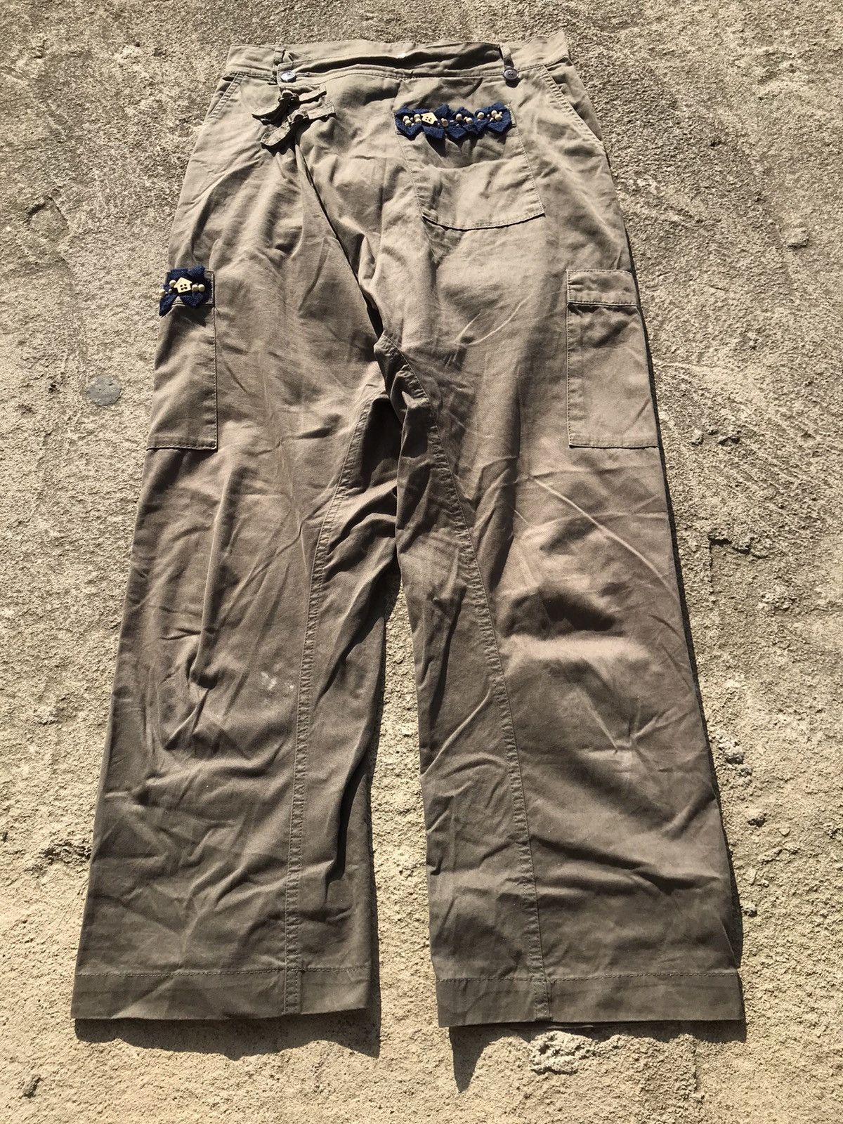 Issey Miyake × Ne-Net Nenet Issey Miyake Asymmetrical Pants Size US 32 / EU 48 - 2 Thumbnail
