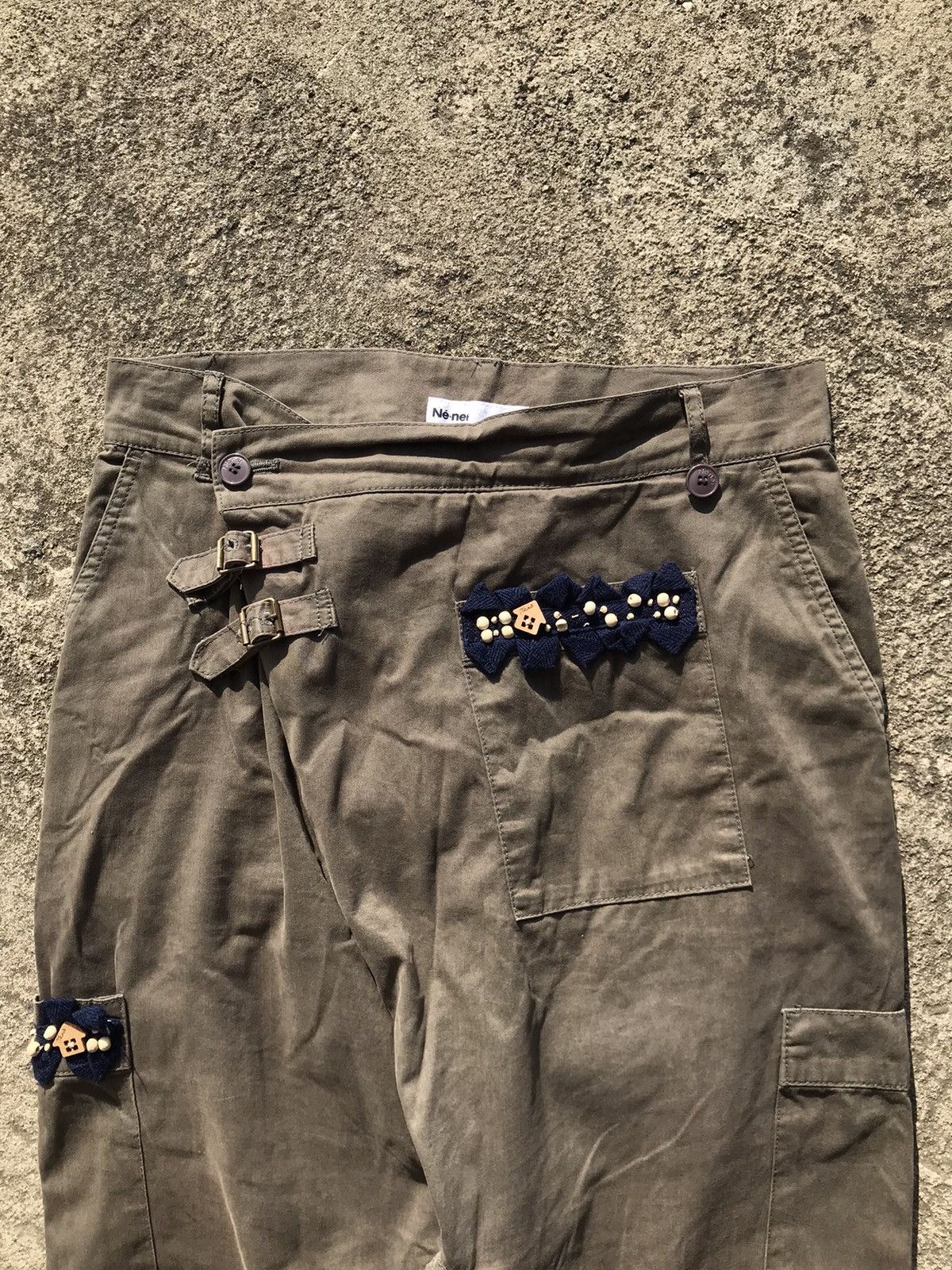 Issey Miyake × Ne-Net Nenet Issey Miyake Asymmetrical Pants Size US 32 / EU 48 - 3 Thumbnail
