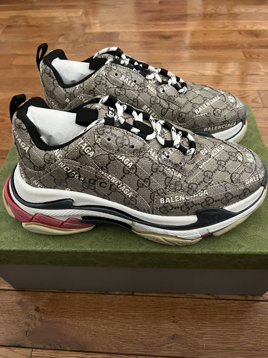 gucci x balenciaga triple s sneakers  Balenciaga triple s, Balenciaga,  Gucci