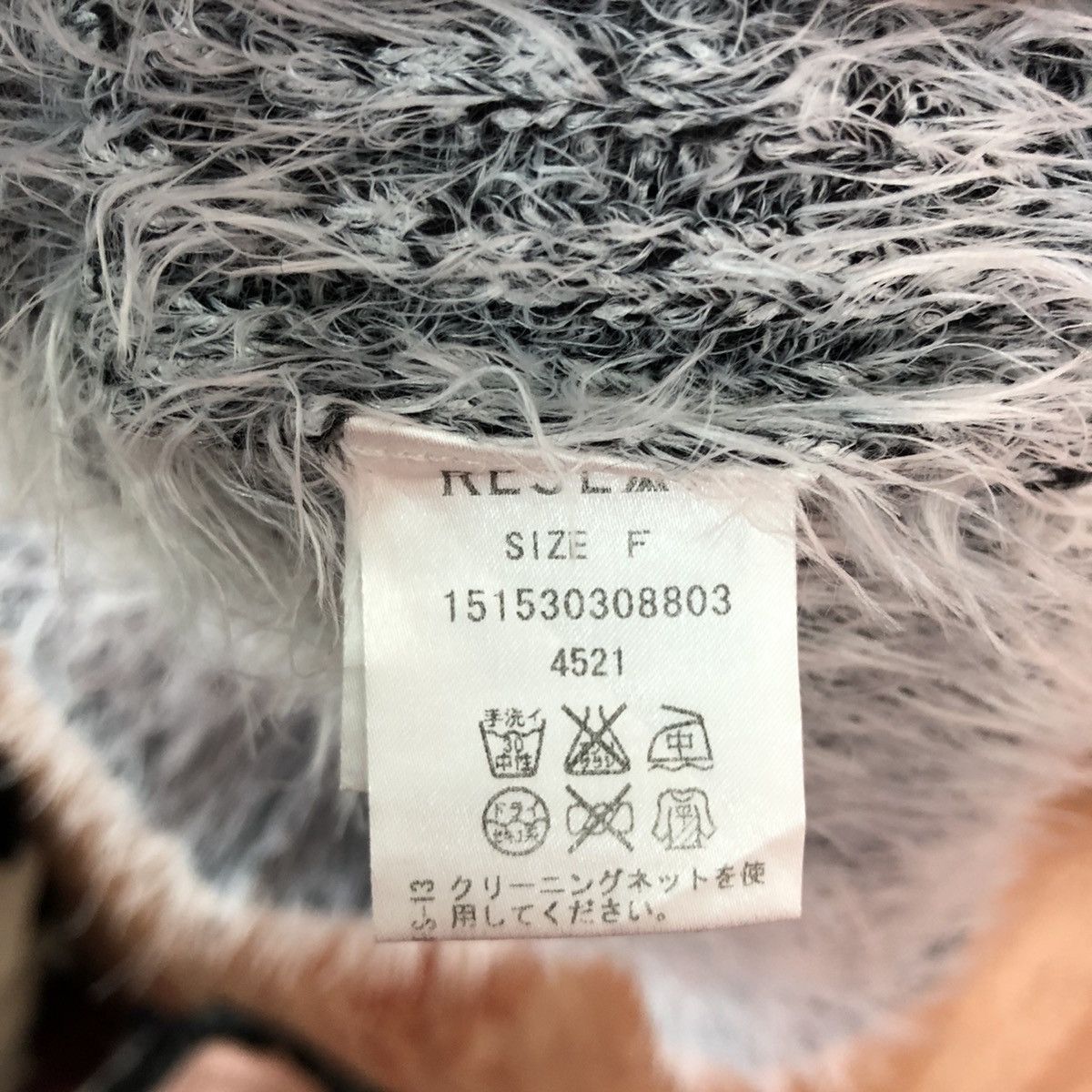 Homespun Knitwear × Japanese Brand Resexy White Black Mohair shag shaggy Knitwear #c353 Size US M / EU 48-50 / 2 - 10 Thumbnail